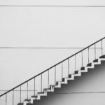 contemporary gradient handrails perspective